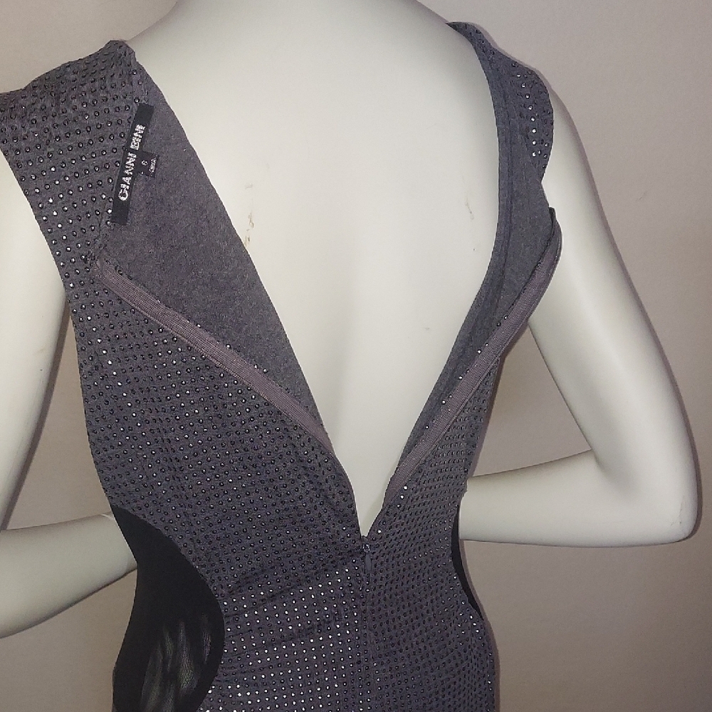 Gianni Bini Navy Textured Midi Sheath Dress - Picture 10 of 16